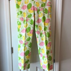 Lilly Pulitzer Lemon Print Crop Pant